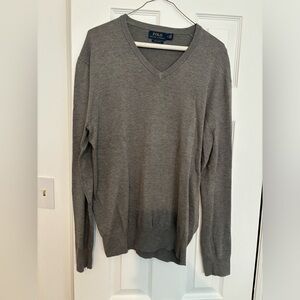 Ralph lauren men’s gray polo sweater M